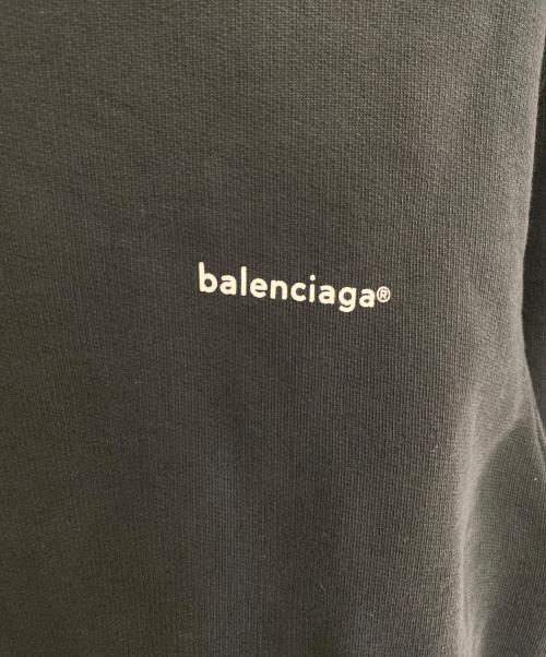 BALENCIAGA（バレンシアガ）BALENCIAGA (バレンシアガ) ロゴプリントパーカー ブラック サイズ:Sの古着・服飾アイテム