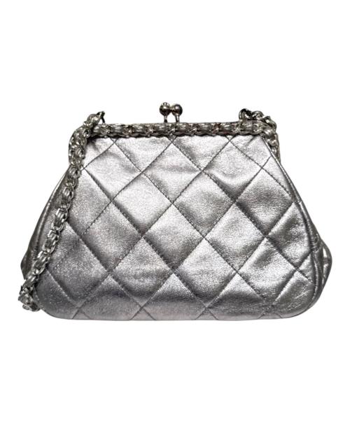 CHANEL（シャネル）CHANEL (シャネル) マトラッセ がま口チェーンショルダーバッグ シルバーの古着・服飾アイテム