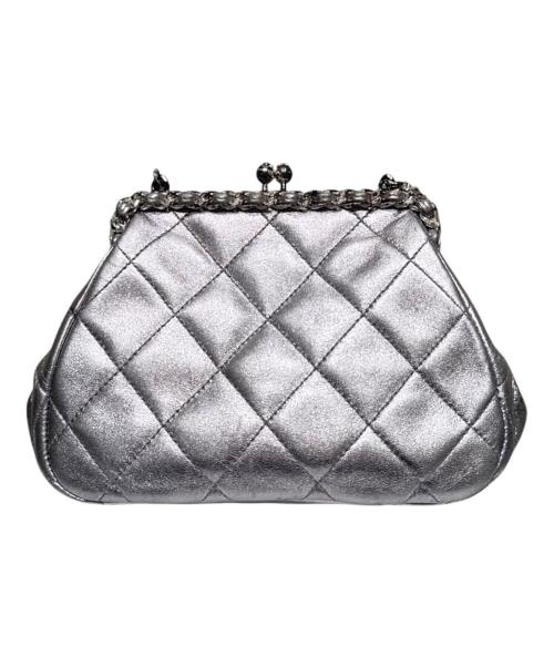 CHANEL（シャネル）CHANEL (シャネル) マトラッセ がま口チェーンショルダーバッグ シルバーの古着・服飾アイテム