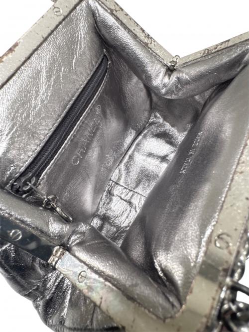 CHANEL（シャネル）CHANEL (シャネル) マトラッセ がま口チェーンショルダーバッグ シルバーの古着・服飾アイテム