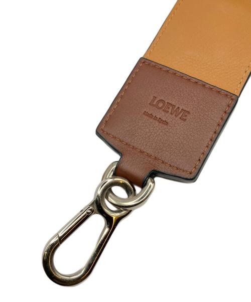 LOEWE（ロエベ）LOEWE (ロエベ) 立体ロゴレザーストラップ ブラウン×マルチカラー サイズ:-の古着・服飾アイテム