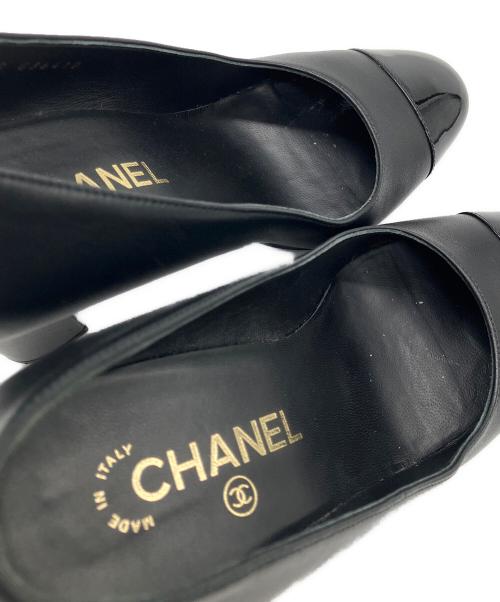 CHANEL（シャネル）CHANEL (シャネル) ココマークパンプス ブラック サイズ:37 1/2の古着・服飾アイテム