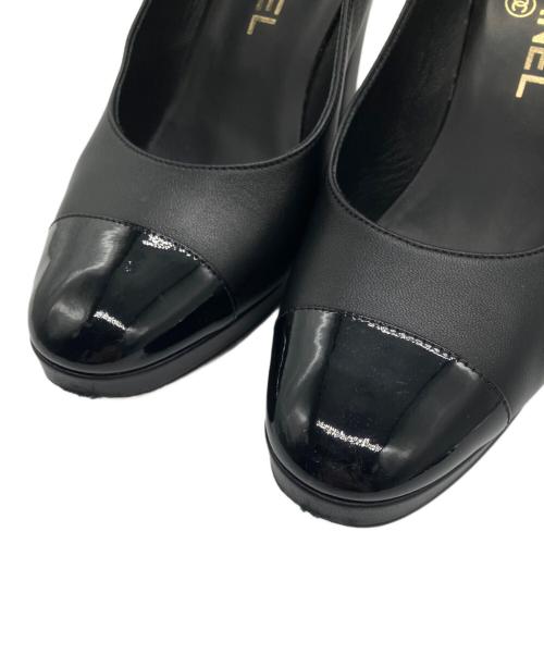 CHANEL（シャネル）CHANEL (シャネル) ココマークパンプス ブラック サイズ:37 1/2の古着・服飾アイテム