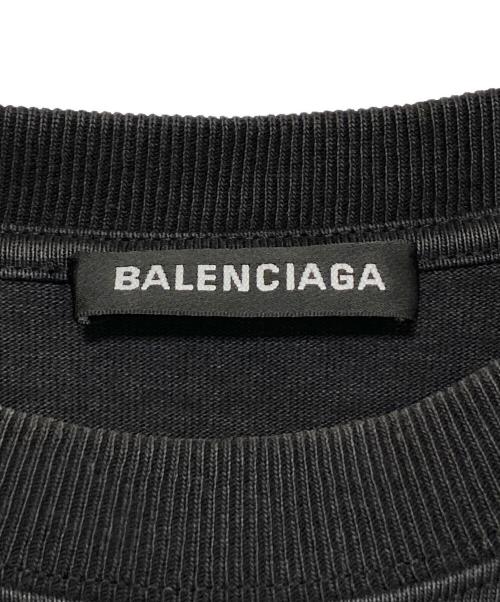BALENCIAGA（バレンシアガ）BALENCIAGA (バレンシアガ) プリントカットソー ブラック サイズ:Sの古着・服飾アイテム
