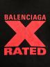 中古・古着 BALENCIAGA (バレンシアガ) プリントカットソー ブラック サイズ:S：35000円