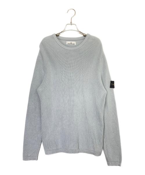 STONE ISLAND（ストーンアイランド）STONE ISLAND (ストーンアイランド) クルーネックニット スカイブルー サイズ:Lの古着・服飾アイテム