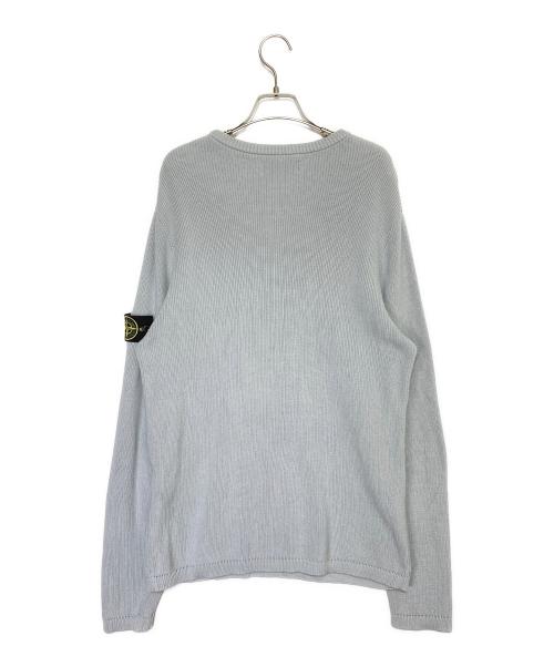 STONE ISLAND（ストーンアイランド）STONE ISLAND (ストーンアイランド) クルーネックニット スカイブルー サイズ:Lの古着・服飾アイテム