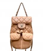 CHANELシャネル）の古着「マトラッセバッグパック」｜ベージュ