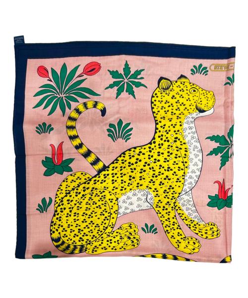HERMES（エルメス）HERMES (エルメス) カレジェアン140 LES LEOPARD ピンク×イエロー サイズ:140の古着・服飾アイテム
