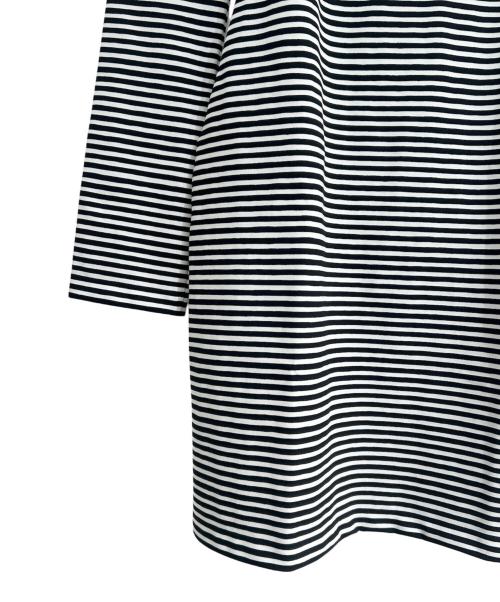 LOUIS VUITTON（ルイ ヴィトン）LOUIS VUITTON (ルイ ヴィトン) オープンバッグストライプドレス ホワイト×ブラック サイズ:XSの古着・服飾アイテム