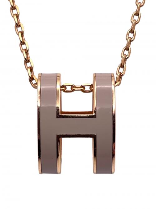 HERMES（エルメス）HERMES (エルメス) ポップH ミニ ペンダント ネックレス ベージュ サイズ:ミニの古着・服飾アイテム