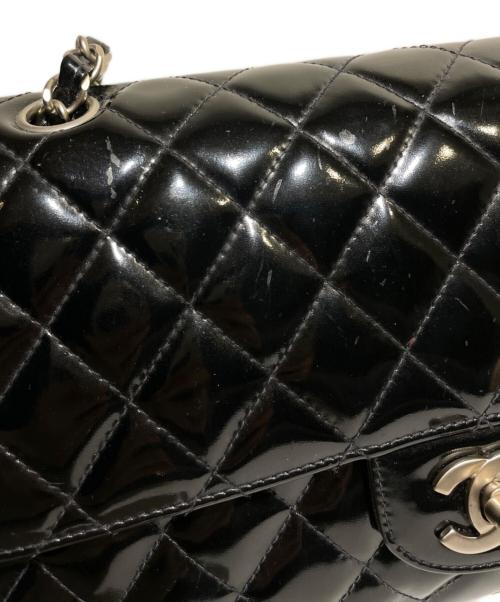 CHANEL（シャネル）CHANEL (シャネル) マトラッセ25 エナメル ショルダーバッグ ブラックの古着・服飾アイテム