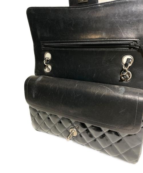 CHANEL（シャネル）CHANEL (シャネル) マトラッセ25 エナメル ショルダーバッグ ブラックの古着・服飾アイテム