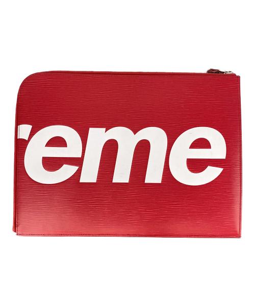 LOUIS VUITTON（ルイ ヴィトン）LOUIS VUITTON (ルイ ヴィトン) SUPREME (シュプリーム) クラッチバッグ レッド サイズ:-の古着・服飾アイテム