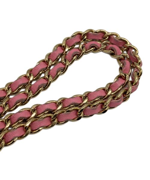 CHANEL（シャネル）CHANEL (シャネル) マトラッセ/シチェーンウォレット ピンクの古着・服飾アイテム