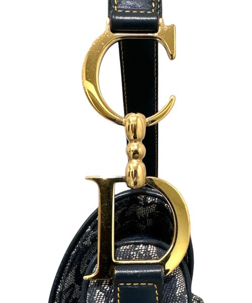 Christian Dior（クリスチャン ディオール）Christian Dior (クリスチャン ディオール) トロッターサドルバッグ ネイビーの古着・服飾アイテム