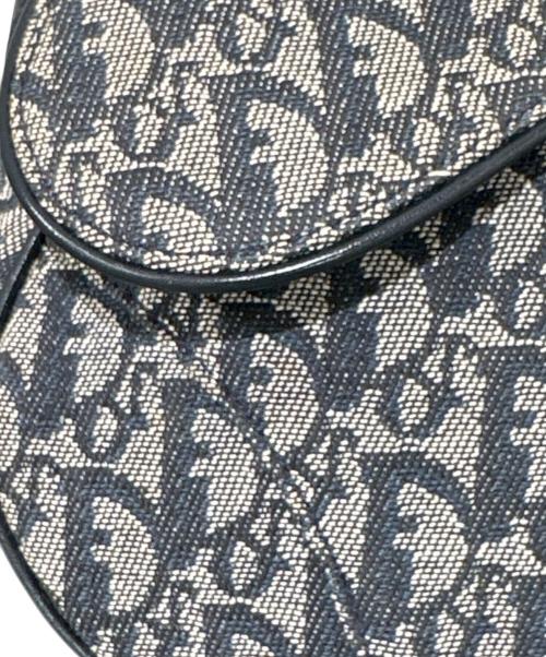 Christian Dior（クリスチャン ディオール）Christian Dior (クリスチャン ディオール) トロッターサドルバッグ ネイビーの古着・服飾アイテム