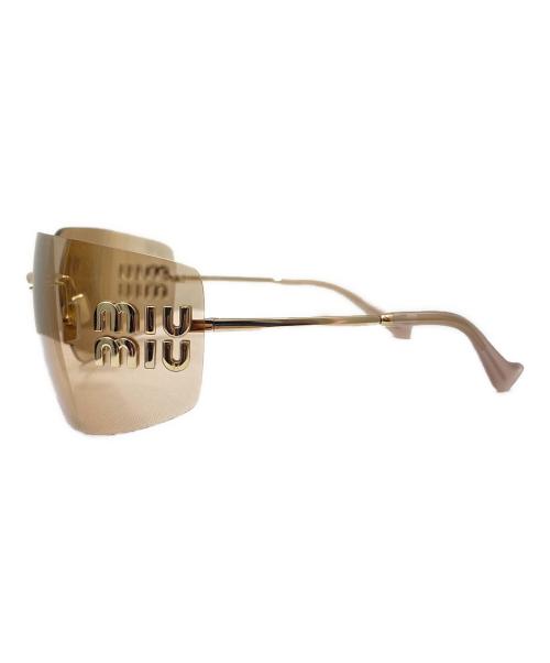 MIU MIU（ミュウミュウ）MIU MIU (ミュウミュウ) Runway スクエアフレーム サングラス ピンクの古着・服飾アイテム