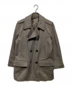 HERMESエルメス）の古着「ウールナイロン Pコート」｜ブラウン