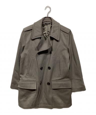 中古・古着通販】HERMES (エルメス) ウールナイロン Pコート ブラウン