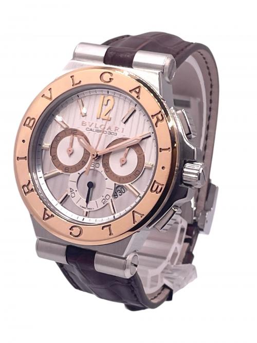 BVLGARI（ブルガリ）BVLGARI (ブルガリ) ディアゴノ カリブロ303 クロノグラフ シルバー サイズ:42mmの古着・服飾アイテム