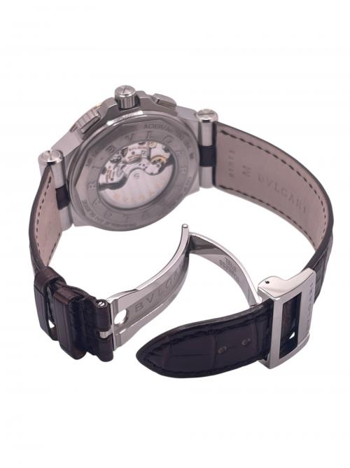 BVLGARI（ブルガリ）BVLGARI (ブルガリ) ディアゴノ カリブロ303 クロノグラフ シルバー サイズ:42mmの古着・服飾アイテム