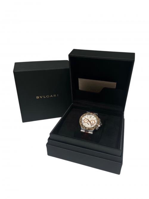 BVLGARI（ブルガリ）BVLGARI (ブルガリ) ディアゴノ カリブロ303 クロノグラフ シルバー サイズ:42mmの古着・服飾アイテム