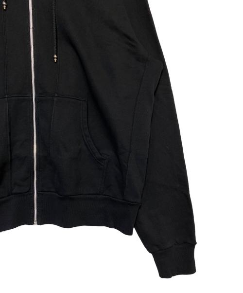 CHROME HEARTS（クロムハーツ）CHROME HEARTS (クロムハーツ) バックホースシューレザーパッチパーカー ブラック サイズ:XXLの古着・服飾アイテム
