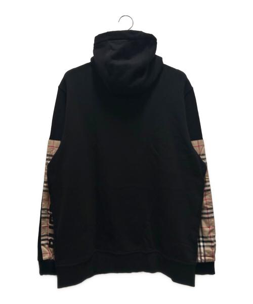 BURBERRY（バーバリー）BURBERRY (バーバリー) LOGOPRINT VINTAGECHECKPANEL ブラック サイズ:XLの古着・服飾アイテム
