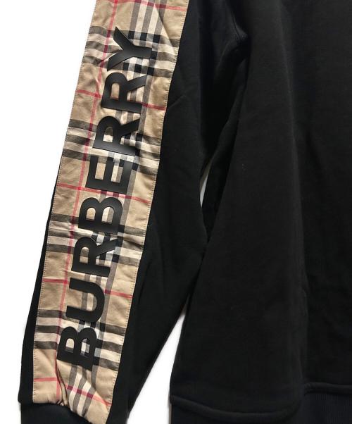 BURBERRY（バーバリー）BURBERRY (バーバリー) LOGOPRINT VINTAGECHECKPANEL ブラック サイズ:XLの古着・服飾アイテム