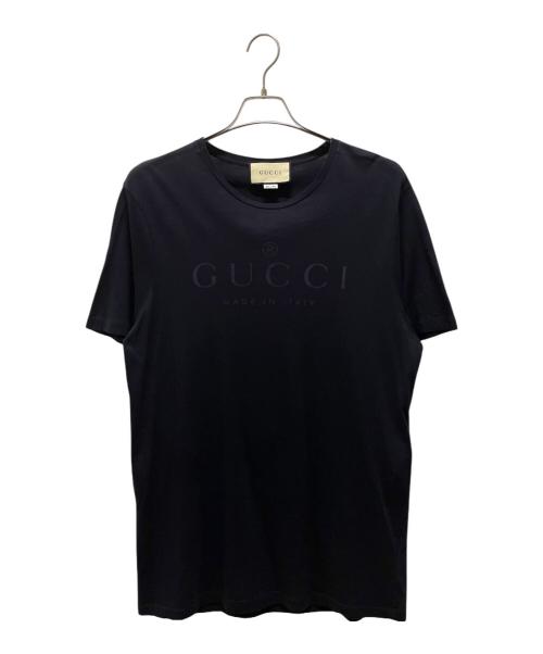GUCCI（グッチ）GUCCI (グッチ) トーナルロゴTシャツ ダークネイビー サイズ:XLの古着・服飾アイテム