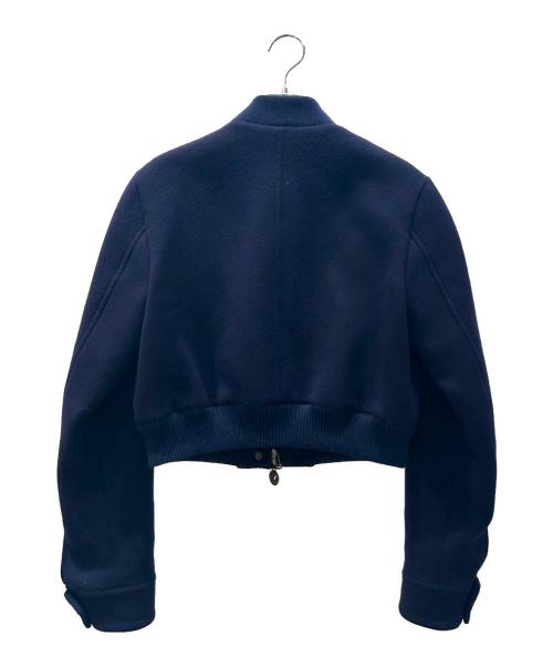 LOUIS VUITTON（ルイ ヴィトン）LOUIS VUITTON (ルイ ヴィトン) カシミヤジップボタンブルゾン ネイビー サイズ:36の古着・服飾アイテム