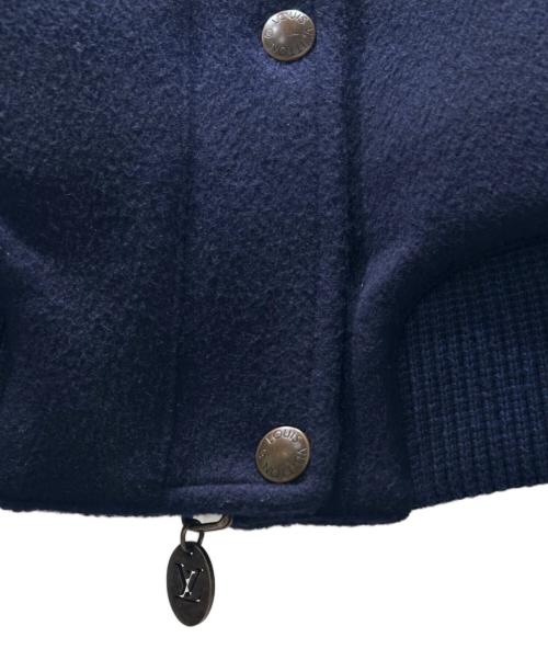LOUIS VUITTON（ルイ ヴィトン）LOUIS VUITTON (ルイ ヴィトン) カシミヤジップボタンブルゾン ネイビー サイズ:36の古着・服飾アイテム