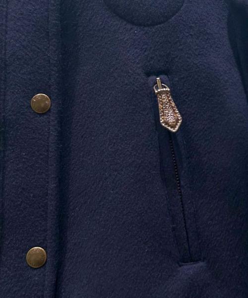 LOUIS VUITTON（ルイ ヴィトン）LOUIS VUITTON (ルイ ヴィトン) カシミヤジップボタンブルゾン ネイビー サイズ:36の古着・服飾アイテム