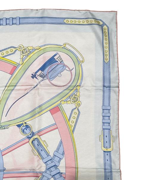 HERMES（エルメス）HERMES (エルメス) カレ90 EN ROUE LIBRE ブルー（マルチカラー） サイズ:90の古着・服飾アイテム