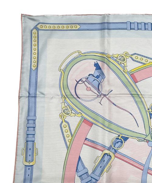 HERMES（エルメス）HERMES (エルメス) カレ90 EN ROUE LIBRE ブルー（マルチカラー） サイズ:90の古着・服飾アイテム