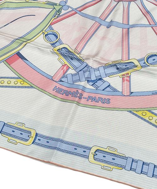 HERMES（エルメス）HERMES (エルメス) カレ90 EN ROUE LIBRE ブルー（マルチカラー） サイズ:90の古着・服飾アイテム
