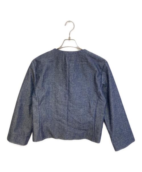 CHANEL（シャネル）CHANEL (シャネル) スパンコールデニムジャケット ネイビー サイズ:38の古着・服飾アイテム