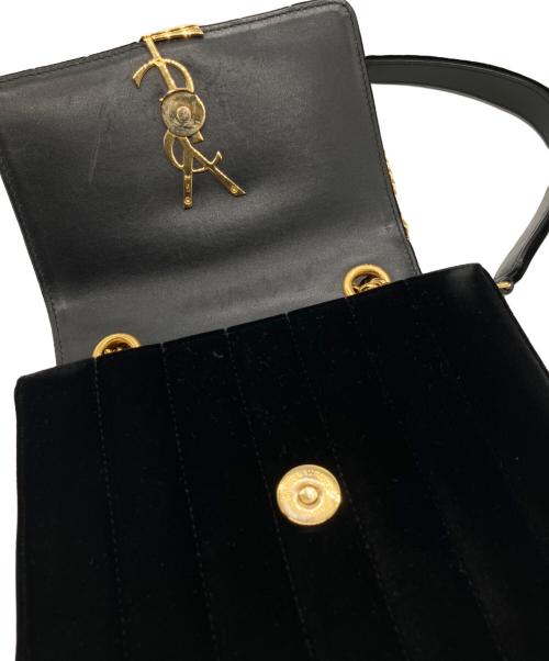 Saint Laurent Paris（サンローランパリ）Saint Laurent Paris (サンローランパリ) Vicky Crossbody Flap Small Bag ブラックの古着・服飾アイテム