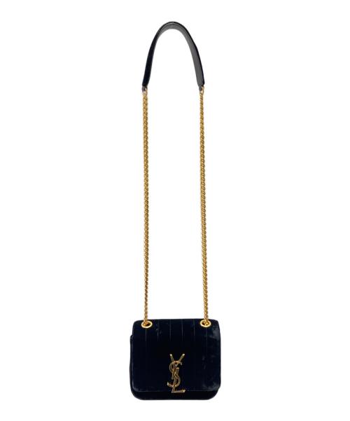 Saint Laurent Paris（サンローランパリ）Saint Laurent Paris (サンローランパリ) Vicky Crossbody Flap Small Bag ブラックの古着・服飾アイテム