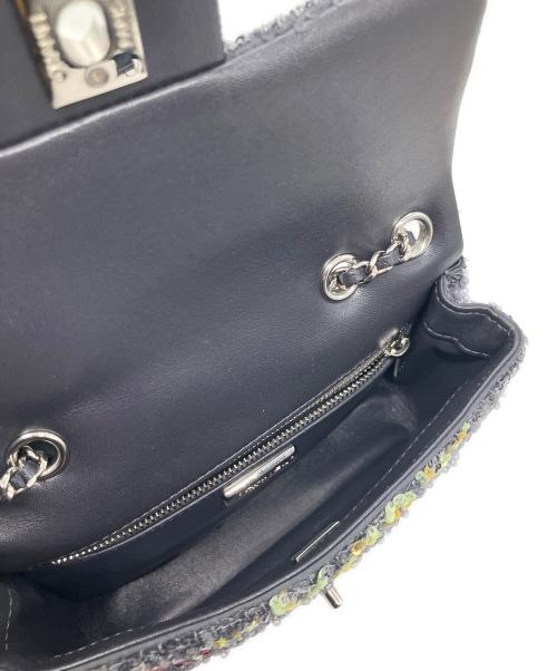 CHANEL（シャネル）CHANEL (シャネル) 24AW/スパンコールスモールフラップバッグ20 ブラック×マルチカラー サイズ:20の古着・服飾アイテム