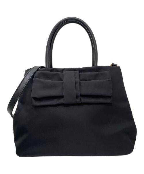 PRADA（プラダ）PRADA (プラダ) テスート フィオッコ2WAYバッグ ブラックの古着・服飾アイテム