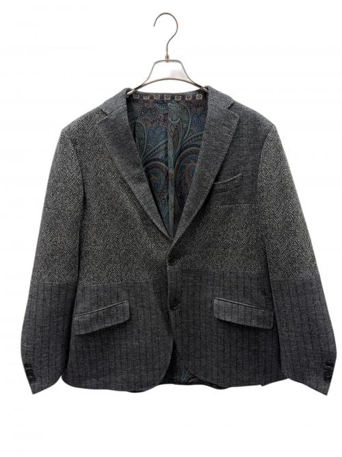 ETRO（エトロ）ETRO (エトロ) COMFORTETRO/コットンウール/2Bシングルテーラードジャケット/ジャケット グレー サイズ:54の古着・服飾アイテム