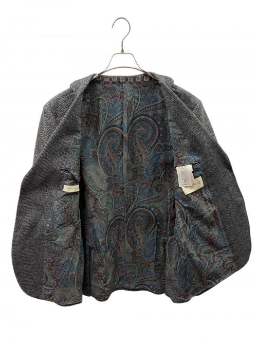 ETRO（エトロ）ETRO (エトロ) COMFORTETRO/コットンウール/2Bシングルテーラードジャケット/ジャケット グレー サイズ:54の古着・服飾アイテム