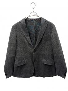 ETRO（エトロ）の古着「COMFORTETRO/コットンウール/2Bシングルテーラードジャケット/ジャケット」｜グレー