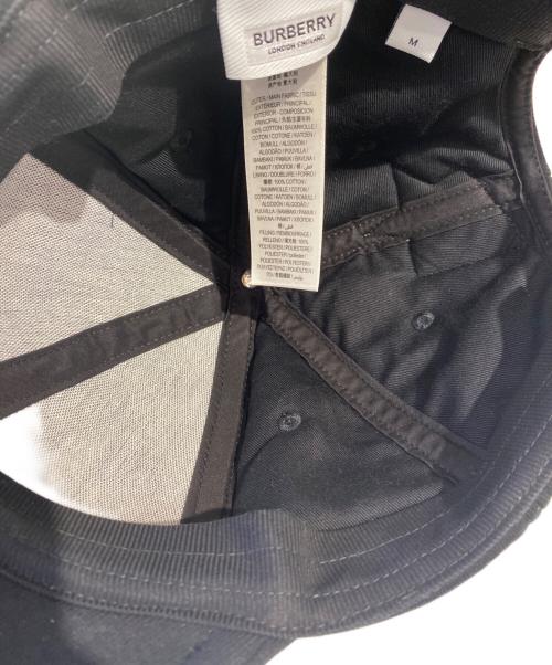 BURBERRY LONDON（バーバリーロンドン）BURBERRY LONDON (バーバリーロンドン) Bパッチロゴキャップ ブラック サイズ:Mの古着・服飾アイテム