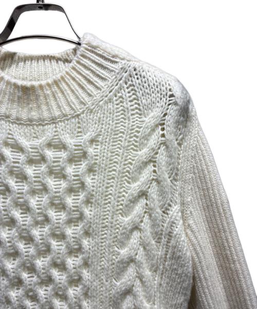 MONCLER（モンクレール）MONCLER (モンクレール) GIROCOLLO/切替ニット アイボリー サイズ:Sの古着・服飾アイテム
