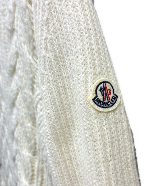 MONCLER（モンクレール）MONCLER (モンクレール) GIROCOLLO/切替ニット アイボリー サイズ:Sの古着・服飾アイテム