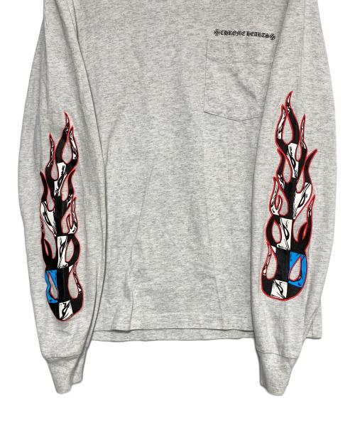 CHROME HEARTS（クロムハーツ）CHROME HEARTS (クロムハーツ) MATTY BOY (マティ―ボーイ) ロングスリーブTシャツ ライトグレー サイズ:Sの古着・服飾アイテム