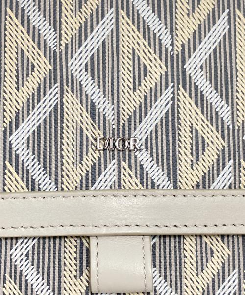 Dior（ディオール）Dior (ディオール) Dior HIT THE Road(ディオールヒットザロード) A4 ポーチ CD Diamond キャンバス ベージュ×グレー サイズ:-の古着・服飾アイテム
